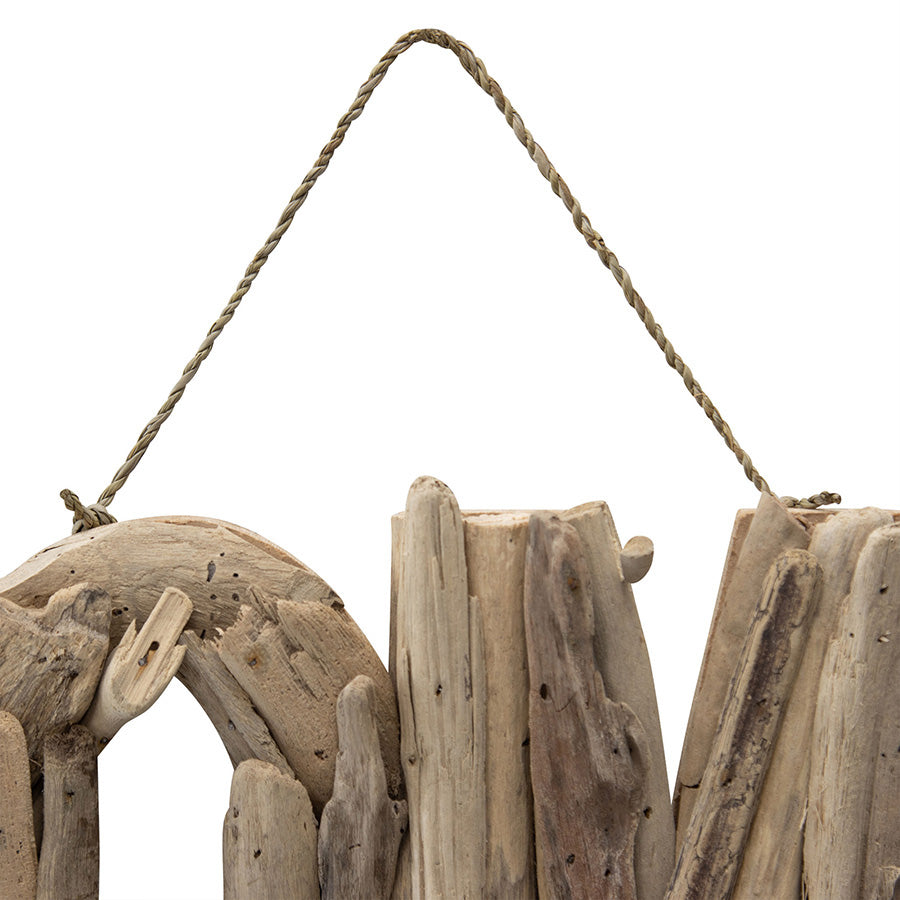 Hand-Made Driftwood 'Home' Wall Art 44x3cm