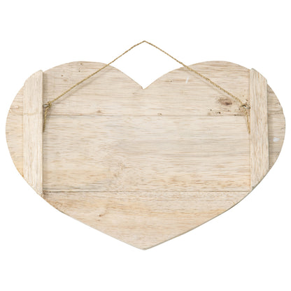 Handcrafted 'Love You to the Moon' Heart Wall Art 20x2cm