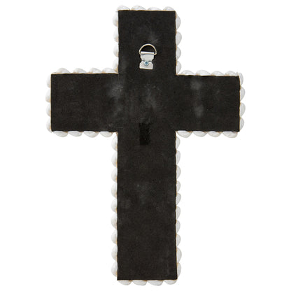 Handcrafted Shell & Narrow Weave Border Wall Hanging 30x3cm