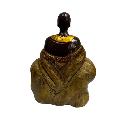 Tribal Lady w/ Necklace Wood Ornament 19x25cm
