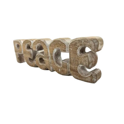 Handcrafted Peace Ornamnetal Sign 30cm