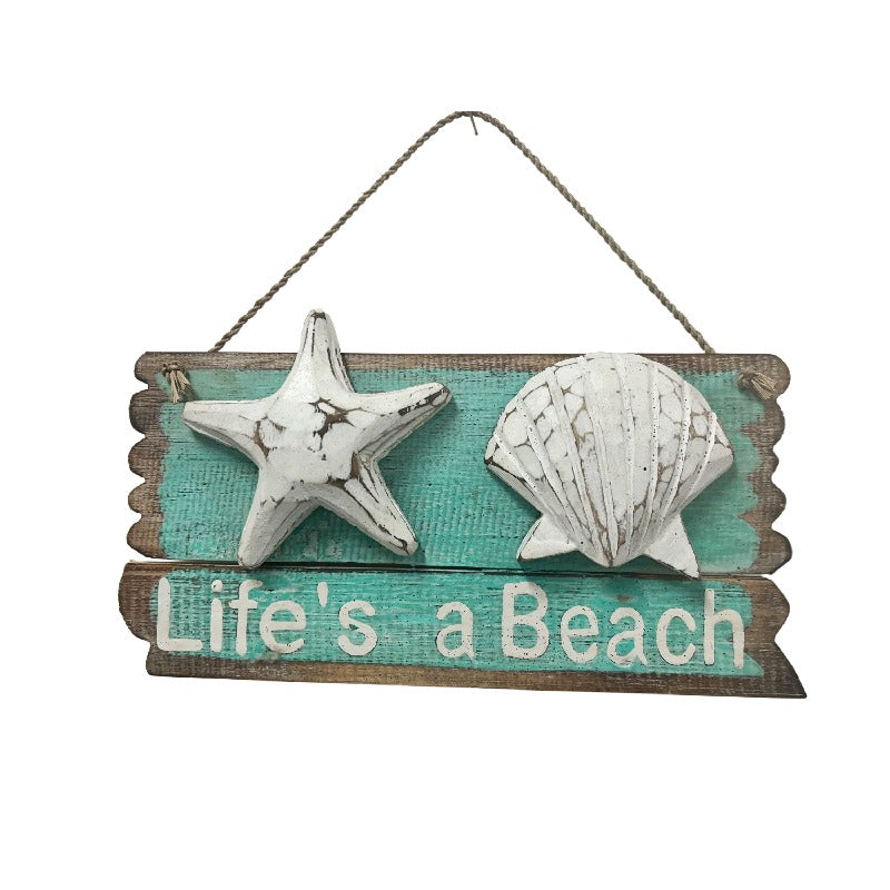 Handcrafted Life'S Beach Shells Wall Art 23cm
