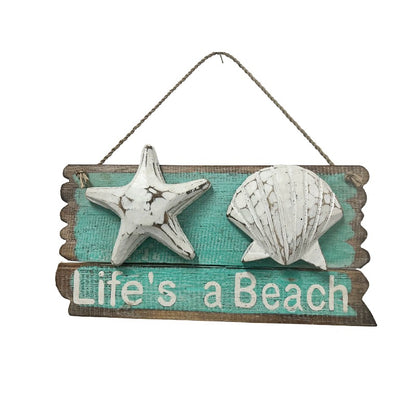 Handcrafted Life'S Beach Shells Wall Art 23cm