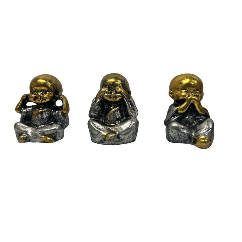 Set of 3 See Hear Speak No Evil Monks - 5cm