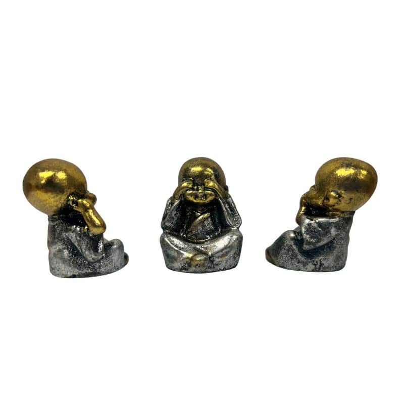 Set of 3 See Hear Speak No Evil Monks - 5cm