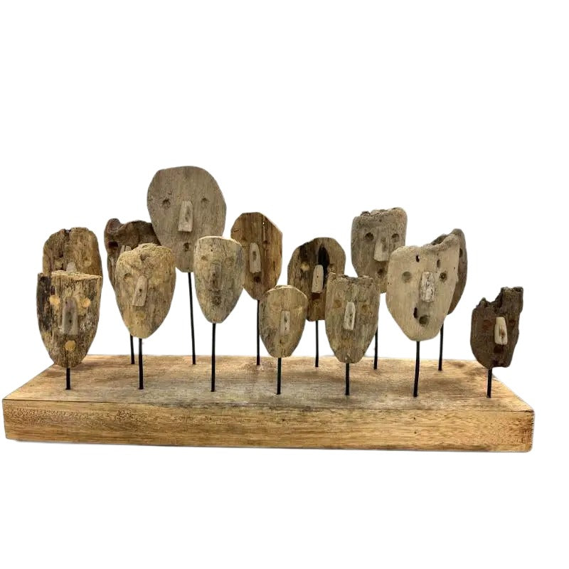 Handcrafted Mask Faces Figurines - 60cm