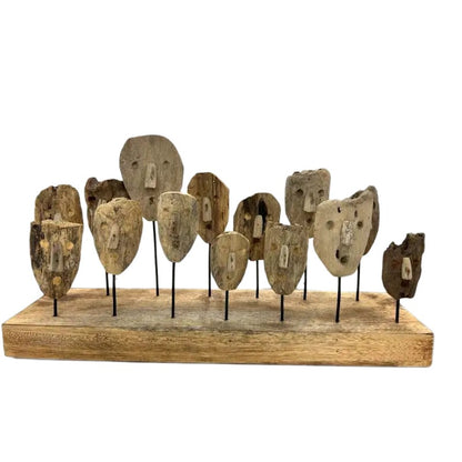 Handcrafted Mask Faces Figurines - 60cm