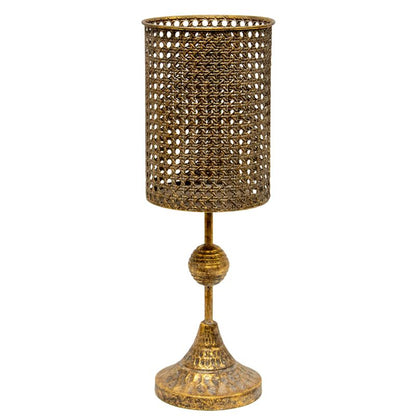Lustre Tall Stemmed Pillar Candleholder 45cm