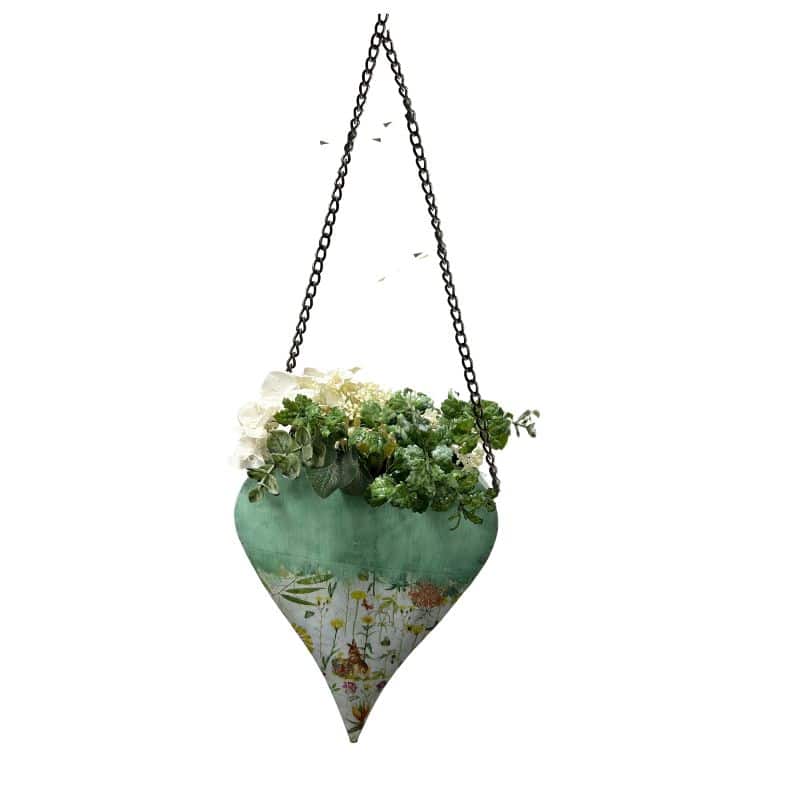 Natures Art Summer Garden Hanging Heart Planter 62cm