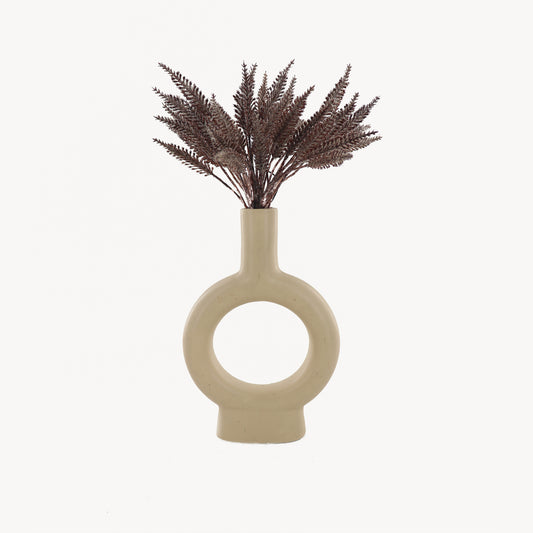 Cercle Artificial Mauve Barley in Ceramic Vase 35cm