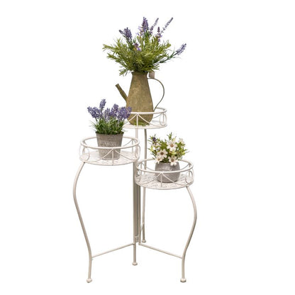 Riviera Iron 3 Tier Round Potplant Stand - 65cm
