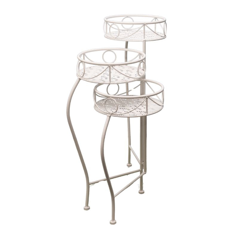 Riviera Iron 3 Tier Round Potplant Stand - 65cm