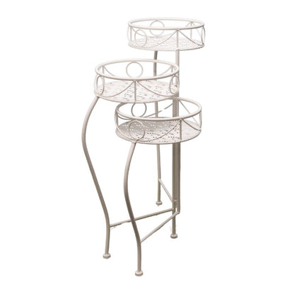 Riviera Iron 3 Tier Round Potplant Stand - 65cm