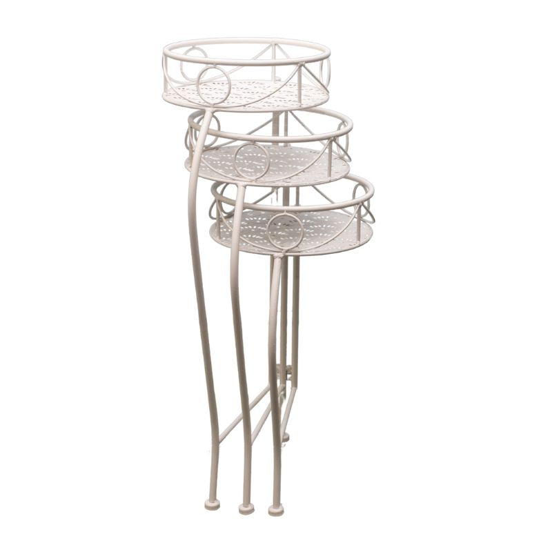 Riviera Iron 3 Tier Round Potplant Stand - 65cm