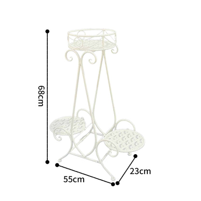 Riviera Iron Round Potplant Pyramid Stand - 68cm