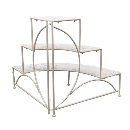 Riviera 3-Tier Round Corner Iron Potplant Stand 60cm