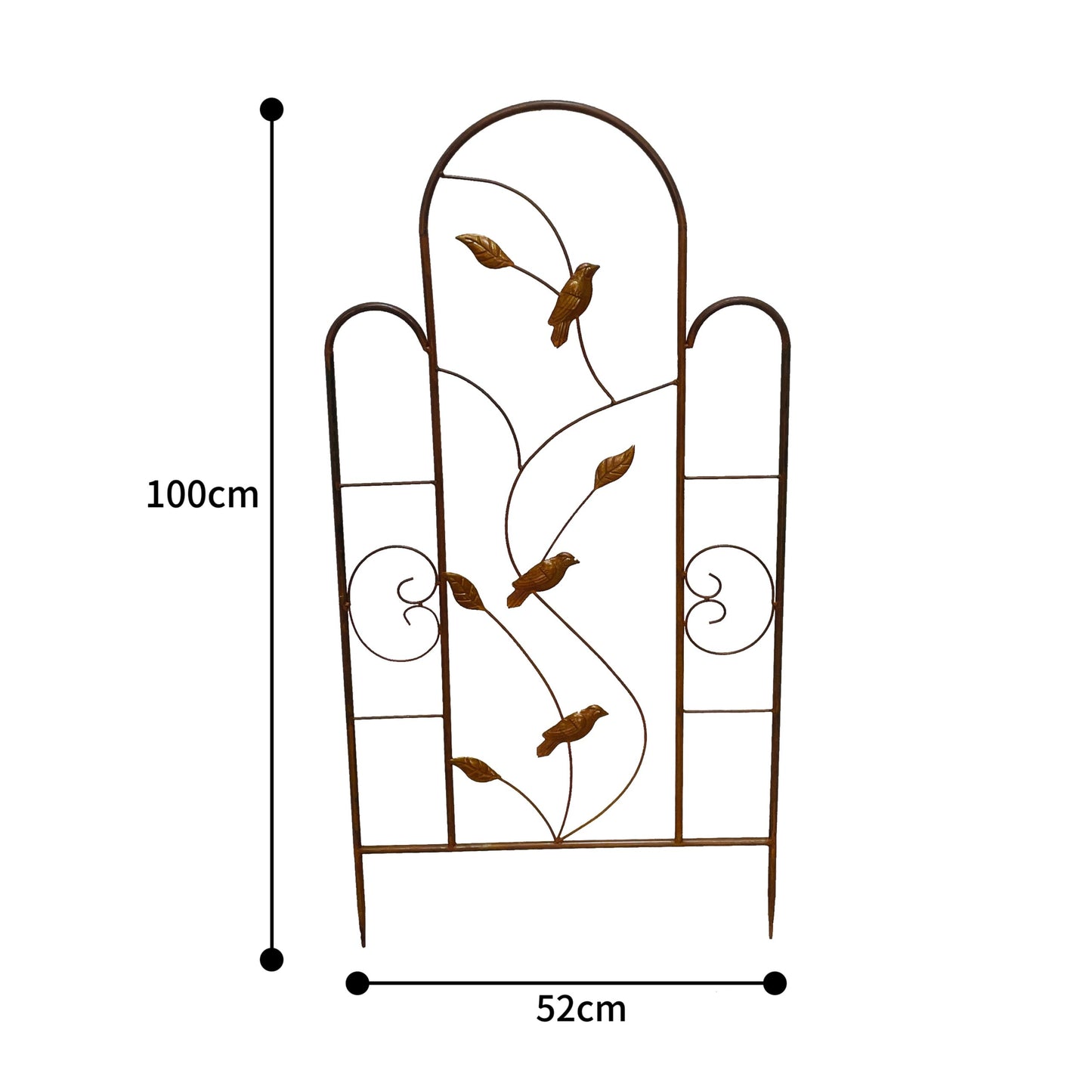Birds Garden Stake / Climbing Plant Trellis 100cm
