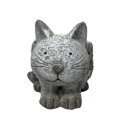 Natural Kitten Planter with Hole & Plug - 29x21cm