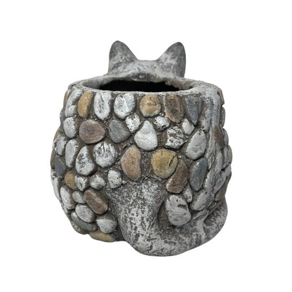 Natural Kitten Planter with Hole & Plug - 29x21cm
