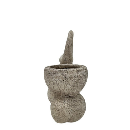 Arty Yoga Lady Planter w Hole + Plug 22cm