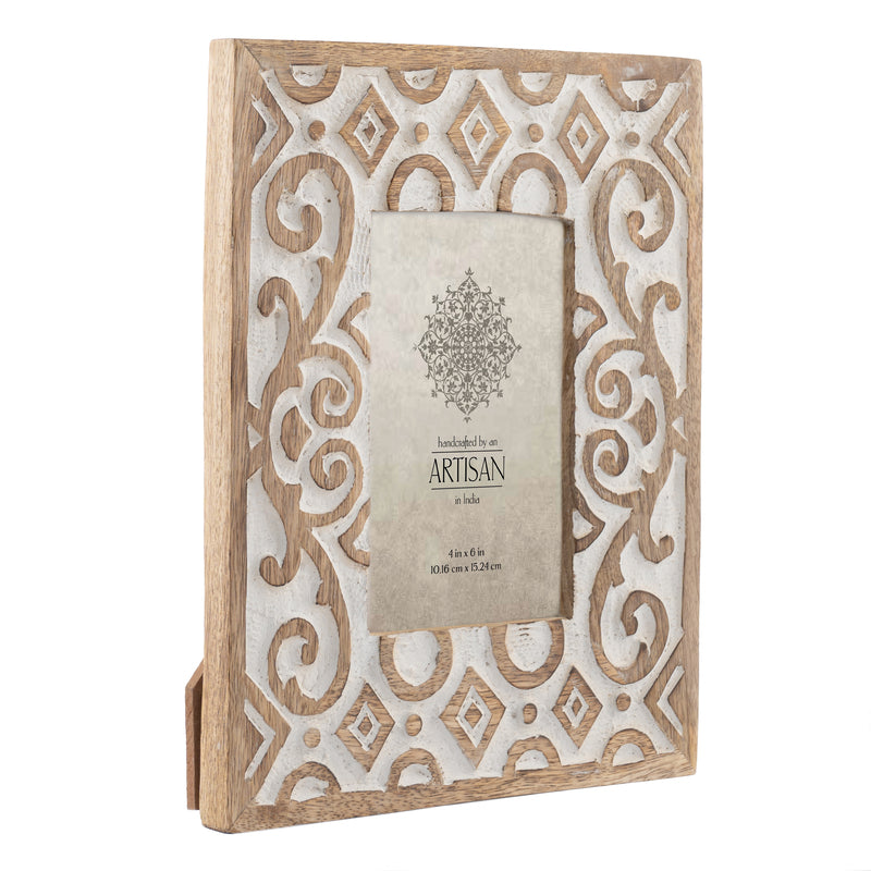 Handcrafted 4x6in 'Symmetry' Photoframe 25cm