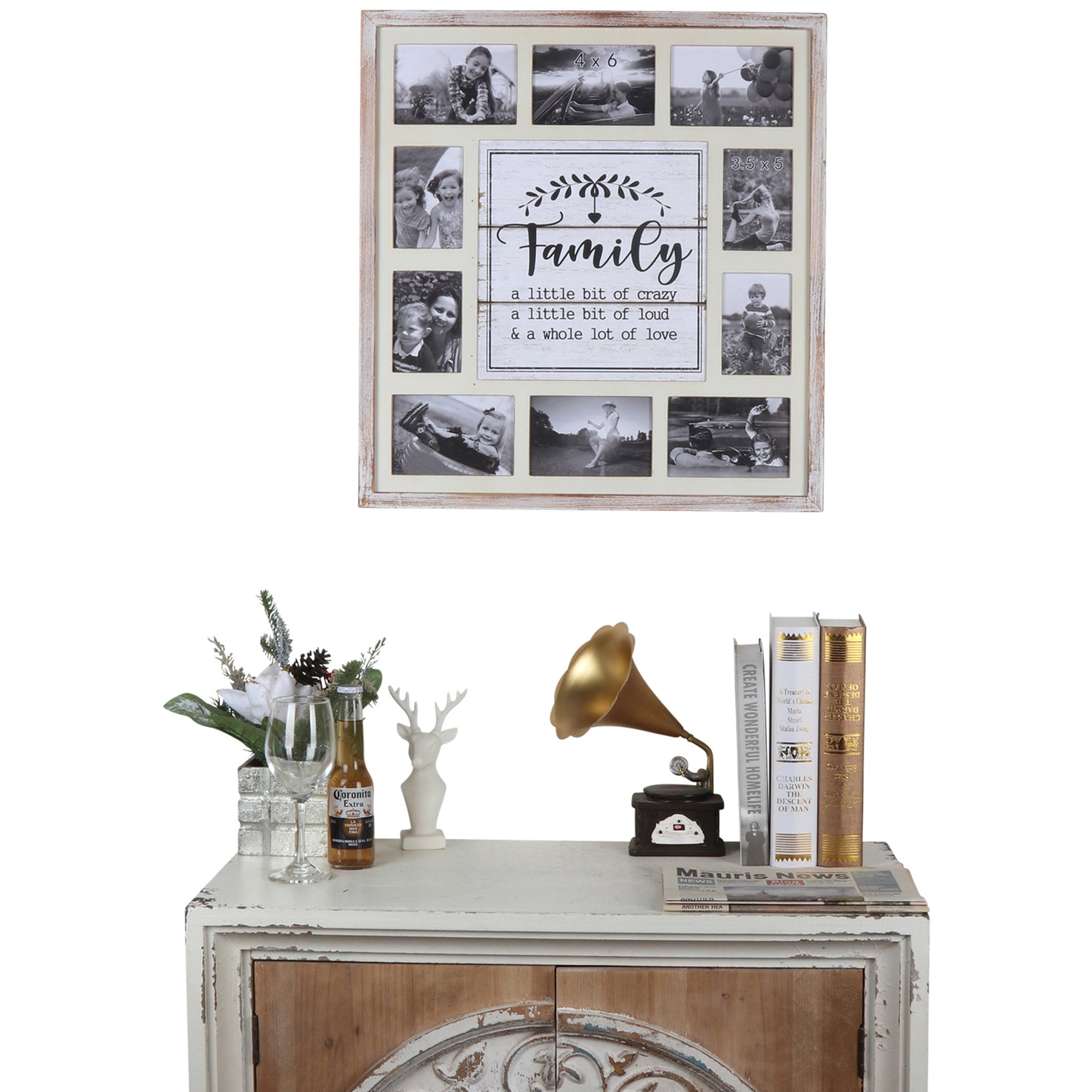 Family' Wall Hanging Photo Gallery Collage 55x59cm