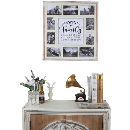 Family' Wall Hanging Photo Gallery Collage 55x59cm