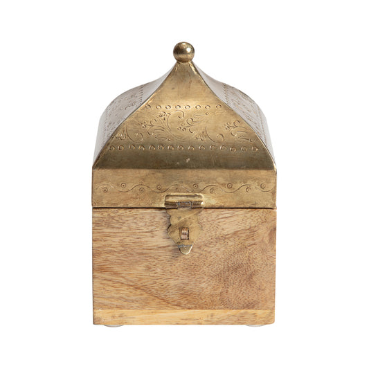 Handcrafted Moroccan Square Box, 17cm