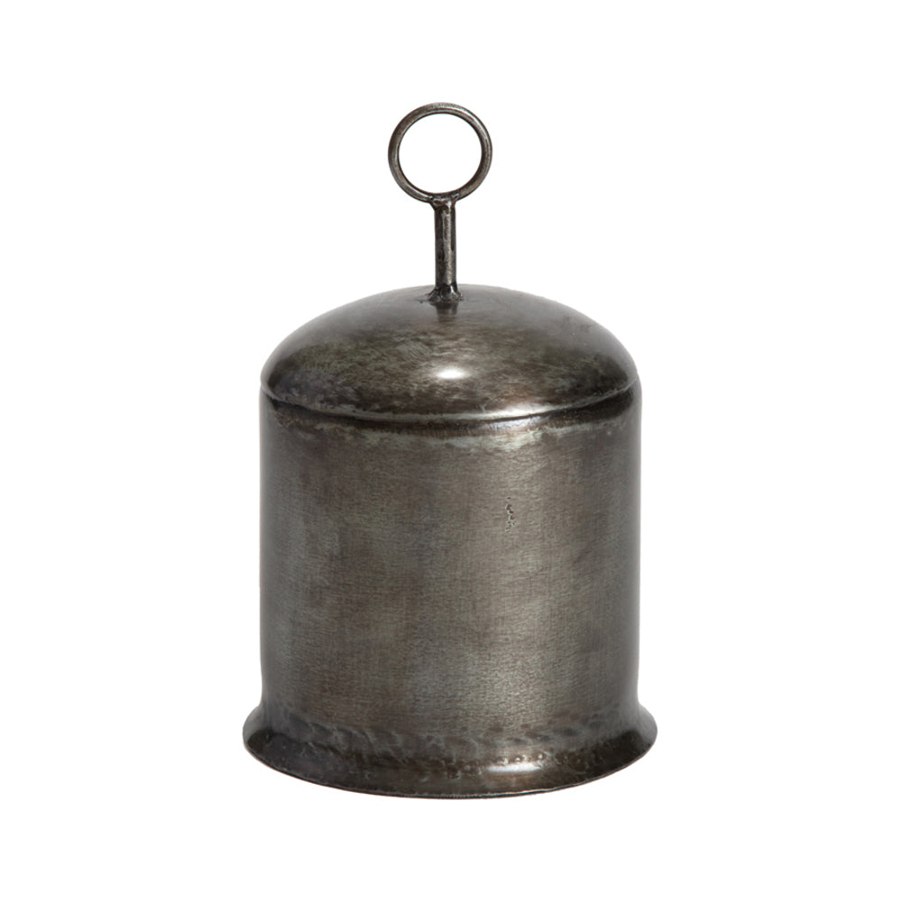 Vintage Metal Bell - Antique Silver, 17cm