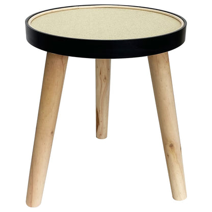 Round Rattan top 3 Legged Potplant Stand / Side Table 34cm