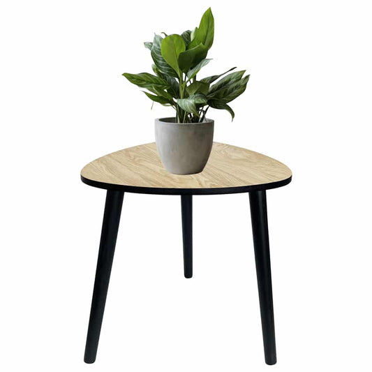 Contemporary Abstract 3 Legged Side Table 40cm