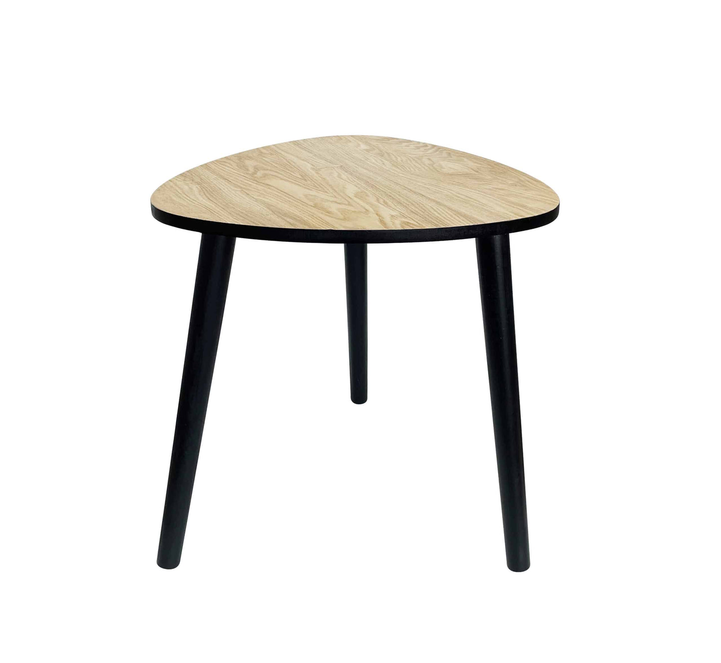 Contemporary Abstract 3 Legged Side Table 40cm
