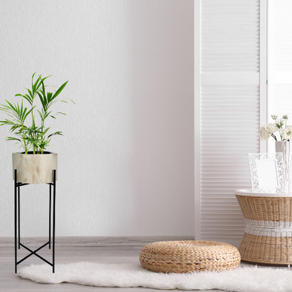 Natural Wood Potplanter on Cross Legged Stand 66cm