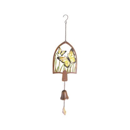 Butterfly Hanging Bell - Metal 70cm