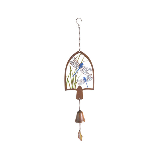 Dragonfly Hanging Bell - Metal 70cm