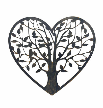 Laser Cut Tree Of Life Heart Wall Art 45x41cm