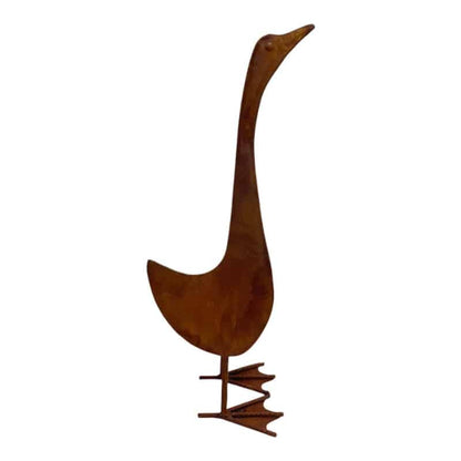 Duck Garden Statue - 44cm Iron