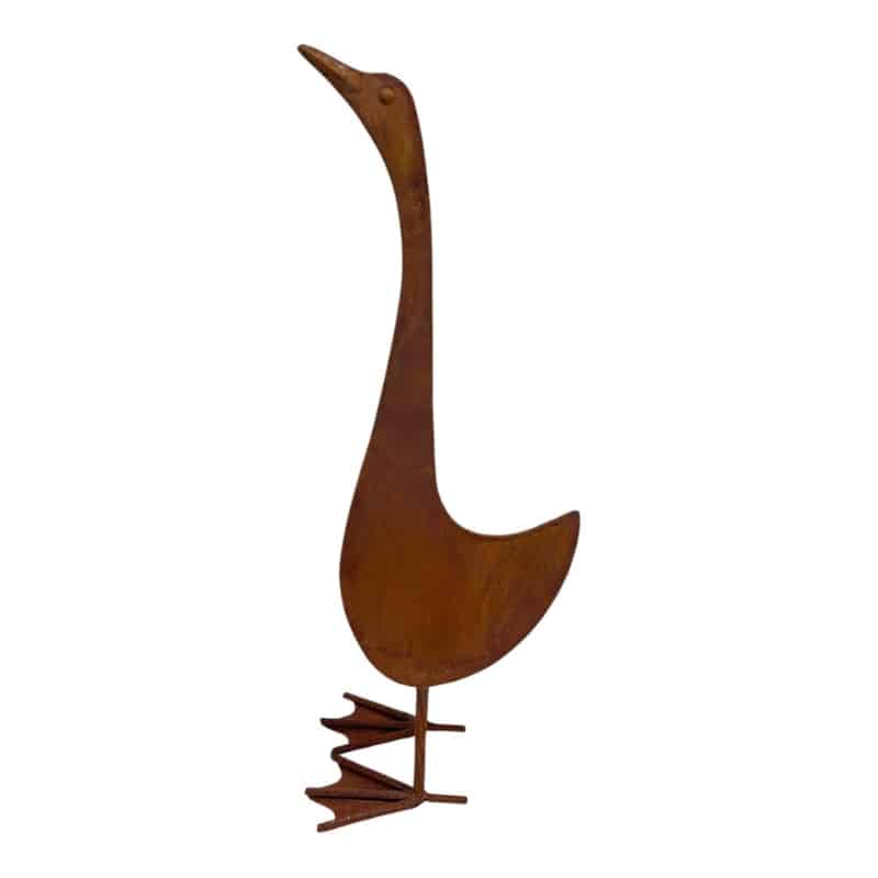 Duck Garden Statue - 44cm Iron
