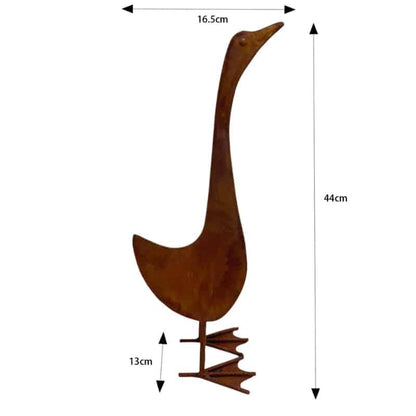 Duck Garden Statue - 44cm Iron