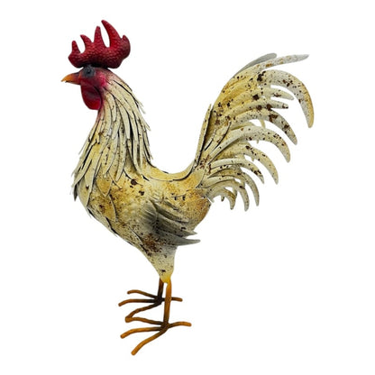 Proud Rooster Iron Statue - 45cm