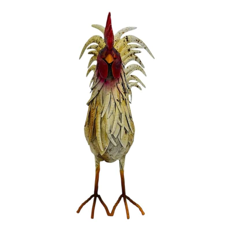 Proud Rooster Iron Statue - 45cm