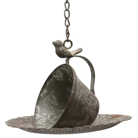 Hanging Cup Saucer Bird Feeder 57cm