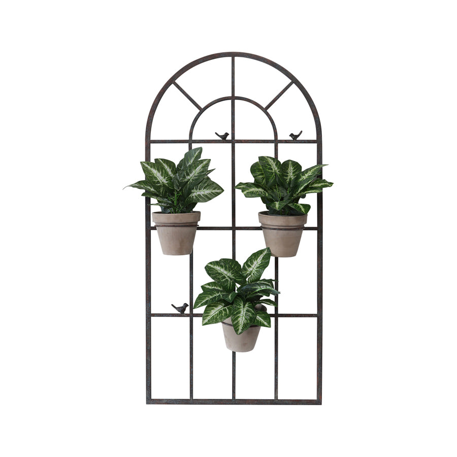 French Window Wall Art 130cm - Removable Pot Holders