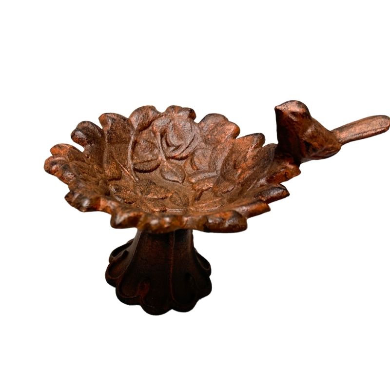 Antique Rust Cast Iron Footed Ring Holder 18cm