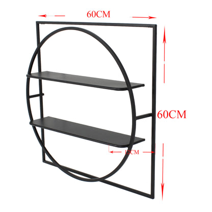 Eclipse 60cm Wall Hanging 2-Shelf Storage Stand
