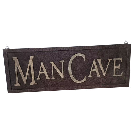 Rustic 'Man Cave' Wall Sign - 60x22cm