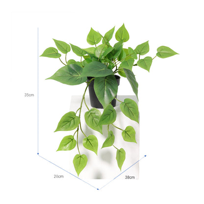 Potted Artificial Hanging Pothos 38cm