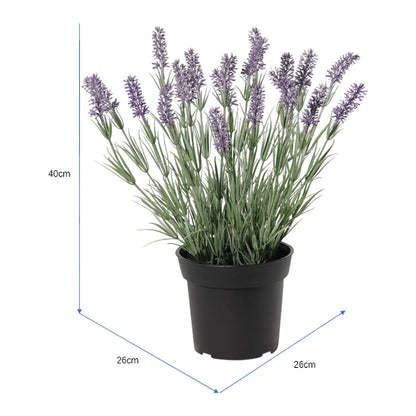 Potted Artificial Lavender Plant 40cm