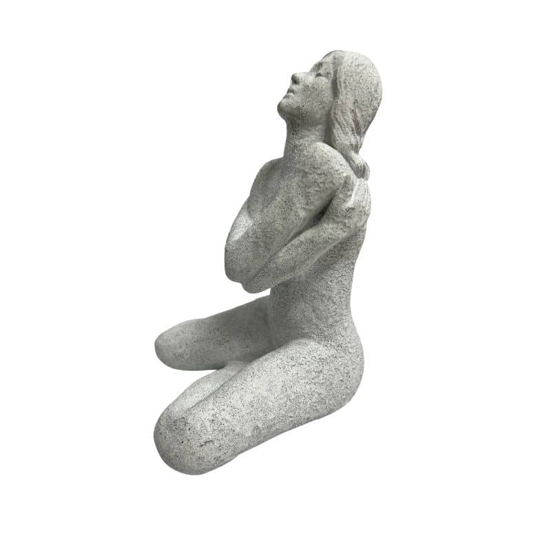 Lady Statue with Folded Arms - 22cm Decorative Figure
