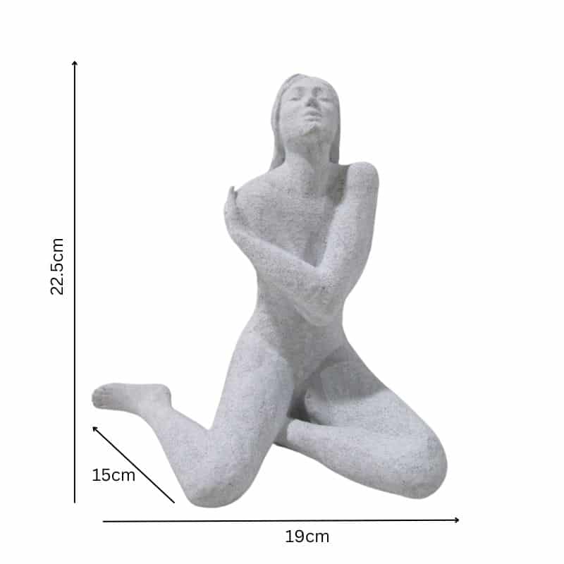 Lady Statue with Folded Arms - 22cm Decorative Figure